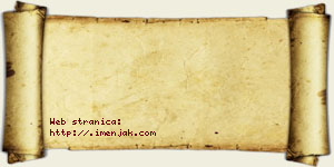 Aca Debeljak vizit kartica